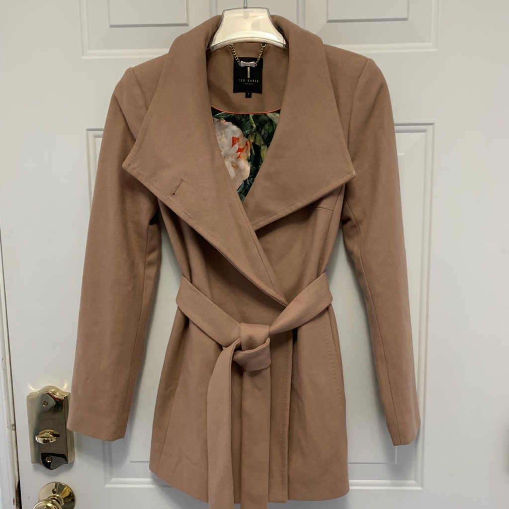 Wool-Cashmere Blend Wrap Coat By Ted Baker (London)